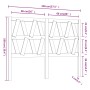 Bettkopfteil aus massivem schwarzem Kiefernholz, 146 x 4 x 100 cm von vidaXL, Kopf- und Fußteile - Ref: Foro24-818624, Preis:...