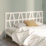 Solid white pine wood bed headboard 186x4x100 cm by vidaXL, Headboards and footboards - Ref: Foro24-818636, Price: 53,99 €, D...