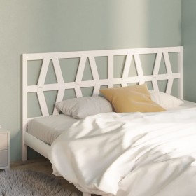 Solid white pine wood bed headboard 186x4x100 cm by vidaXL, Headboards and footboards - Ref: Foro24-818636, Price: 53,19 €, D...