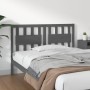 Solid gray pine wood bed headboard 145.5x4x100 cm by vidaXL, Headboards and footboards - Ref: Foro24-818572, Price: 37,36 €, ...