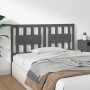 Solid gray pine wood bed headboard 145.5x4x100 cm by vidaXL, Headboards and footboards - Ref: Foro24-818572, Price: 37,36 €, ...