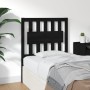 Solid black pine wood bed headboard 80.5x4x100 cm by vidaXL, Headboards and footboards - Ref: Foro24-818549, Price: 41,87 €, ...