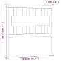 Bettkopfteil aus massivem Kiefernholz, honigbraun, 95,5 x 4 x 100 cm von vidaXL, Kopf- und Fußteile - Ref: Foro24-818553, Pre...