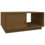 Mesa de centro madera maciza de pino marrón miel 80x50x35,5 cm de vidaXL, Mesas de centro - Ref: Foro24-818263, Precio: 58,98...