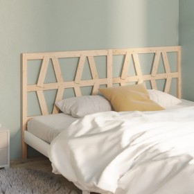 Solid pine wood bed headboard 206x4x100 cm by vidaXL, Headboards and footboards - Ref: Foro24-818640, Price: 46,99 €, Discoun...