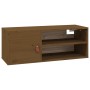 Honey brown solid pine wood wall cabinet 80x30x30 cm by vidaXL, Shelves and shelves - Ref: Foro24-818391, Price: 71,47 €, Dis...