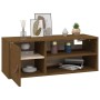 Honey brown solid pine wood wall cabinet 80x30x30 cm by vidaXL, Shelves and shelves - Ref: Foro24-818391, Price: 71,47 €, Dis...