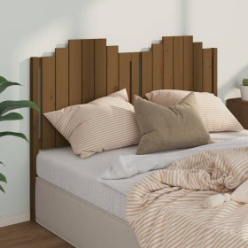 Honey brown solid pine wood bed headboard 156x4x110 cm by vidaXL, Headboards and footboards - Ref: Foro24-818478, Price: 73,9...