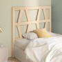 Solid pine wood bed headboard 106x4x100 cm by vidaXL, Headboards and footboards - Ref: Foro24-818605, Price: 31,10 €, Discoun...