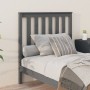 Solid gray pine wood bed headboard 96x6x101 cm by vidaXL, Headboards and footboards - Ref: Foro24-818502, Price: 36,11 €, Dis...