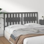 Solid gray pine wood bed headboard 155.5x4x100 cm by vidaXL, Headboards and footboards - Ref: Foro24-818577, Price: 64,99 €, ...