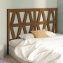 Honey brown solid pine wood bed headboard 166x4x100 cm by vidaXL, Headboards and footboards - Ref: Foro24-818633, Price: 47,9...