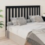 Solid black pine wood bed headboard 166x4x100 cm by vidaXL, Headboards and footboards - Ref: Foro24-818534, Price: 50,82 €, D...