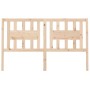 Cabecero madera maciza de pino 126x4x100 cm de vidaXL, Cabeceros y pies de cama - Ref: Foro24-818660, Precio: 30,90 €, Descue...