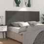 Solid gray pine wood headboard 146x4x100 cm by vidaXL, Headboards and footboards - Ref: Foro24-818722, Price: 58,02 €, Discou...