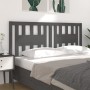 Solid gray pine wood headboard 206x4x100 cm by vidaXL, Headboards and footboards - Ref: Foro24-818692, Price: 42,99 €, Discou...