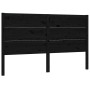 Solid black pine wood headboard 156x4x100 cm by vidaXL, Headboards and footboards - Ref: Foro24-818729, Price: 75,48 €, Disco...