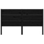 Solid black pine wood headboard 156x4x100 cm by vidaXL, Headboards and footboards - Ref: Foro24-818729, Price: 75,48 €, Disco...