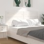 Solid white pine wood headboard 206x4x100 cm by vidaXL, Headboards and footboards - Ref: Foro24-818741, Price: 119,17 €, Disc...