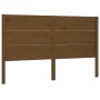 Solid honey brown pine wood headboard 146x4x100 cm by vidaXL, Headboards and footboards - Ref: Foro24-818723, Price: 55,09 €,...