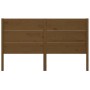 Solid honey brown pine wood headboard 146x4x100 cm by vidaXL, Headboards and footboards - Ref: Foro24-818723, Price: 55,09 €,...