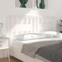 Solid white pine wood headboard 126x4x100 cm by vidaXL, Headboards and footboards - Ref: Foro24-818661, Price: 34,06 €, Disco...