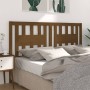 Solid honey brown pine wood headboard 146x4x100 cm by vidaXL, Headboards and footboards - Ref: Foro24-818673, Price: 34,99 €,...