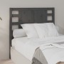 Solid gray pine wood headboard 81x4x100 cm by vidaXL, Headboards and footboards - Ref: Foro24-818747, Price: 43,33 €, Discoun...