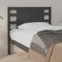 Solid gray pine wood headboard 81x4x100 cm by vidaXL, Headboards and footboards - Ref: Foro24-818747, Price: 43,33 €, Discoun...