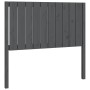 Solid gray pine wood bed headboard 105.5x4x100 cm by vidaXL, Headboards and footboards - Ref: Foro24-818857, Price: 53,99 €, ...