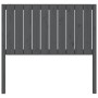 Solid gray pine wood bed headboard 105.5x4x100 cm by vidaXL, Headboards and footboards - Ref: Foro24-818857, Price: 53,99 €, ...