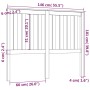 Bettkopfteil aus massivem Kiefernholz in Honigbraun, 146 x 6 x 101 cm von vidaXL, Kopf- und Fußteile - Ref: Foro24-818523, Pr...