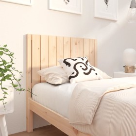 Solid pine wood bed headboard 95.5x4x100 cm by vidaXL, Headboards and footboards - Ref: Foro24-818850, Price: 28,99 €, Discou...