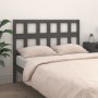 Solid gray pine wood bed headboard 185.5x4x100 cm by vidaXL, Headboards and footboards - Ref: Foro24-818937, Price: 40,99 €, ...