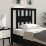 Solid black pine wood headboard 106x4x100 cm by vidaXL, Headboards and footboards - Ref: Foro24-818659, Price: 25,11 €, Disco...