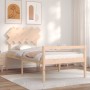 Bed for seniors with solid wood headboard 100x200cm by vidaXL, Beds and slatted bases - Ref: Foro24-3195536, Price: 135,23 €,...