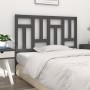 Solid gray pine wood bed headboard 165.5x4x100 cm by vidaXL, Headboards and footboards - Ref: Foro24-818982, Price: 33,99 €, ...