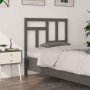 Solid gray pine wood bed headboard 95.5x4x100 cm by vidaXL, Headboards and footboards - Ref: Foro24-818952, Price: 23,00 €, D...