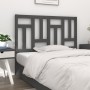 Solid gray pine wood bed headboard 205.5x4x100 cm by vidaXL, Headboards and footboards - Ref: Foro24-818992, Price: 39,99 €, ...