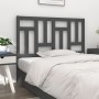 Solid gray pine wood bed headboard 155.5x4x100 cm by vidaXL, Headboards and footboards - Ref: Foro24-818977, Price: 46,56 €, ...