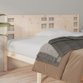 Cabecero madera maciza de pino 156x4x100 cm de vidaXL, Cabeceros y pies de cama - Ref: Foro24-818775, Precio: 55,78 €, Descue...