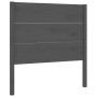 Solid gray pine wood headboard 106x4x100 cm by vidaXL, Headboards and footboards - Ref: Foro24-818707, Price: 53,99 €, Discou...