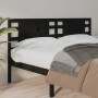 Solid black pine wood headboard 156x4x100 cm by vidaXL, Headboards and footboards - Ref: Foro24-818779, Price: 39,06 €, Disco...