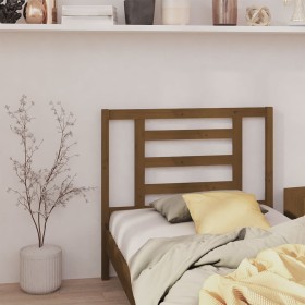 Honey brown solid pine wood bed headboard 96x4x100 cm by vidaXL, Headboards and footboards - Ref: Foro24-818803, Price: 24,99...