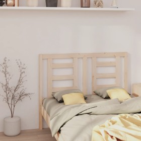 Solid pine wood bed headboard 141x4x100 cm by vidaXL, Headboards and footboards - Ref: Foro24-818815, Price: 40,99 €, Discoun...