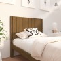 Solid pine wood bed headboard honey brown 105.5x4x100 cm by vidaXL, Headboards and footboards - Ref: Foro24-818858, Price: 43...