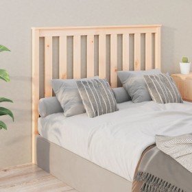 Solid pine wood bed headboard 126x6x101 cm by vidaXL, Headboards and footboards - Ref: Foro24-818510, Price: 34,84 €, Discoun...