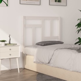 Solid white pine wood bed headboard 80.5x4x100 cm by vidaXL, Headboards and footboards - Ref: Foro24-818946, Price: 36,99 €, ...