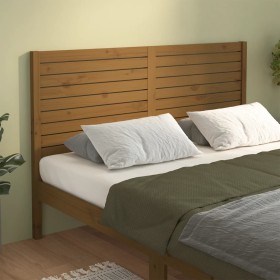 Honey brown solid pine wood bed headboard 206x4x100 cm by vidaXL, Headboards and footboards - Ref: Foro24-819043, Price: 95,9...