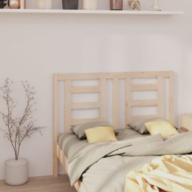 Solid pine wood bed headboard 146x4x100 cm by vidaXL, Headboards and footboards - Ref: Foro24-818820, Price: 34,99 €, Discoun...